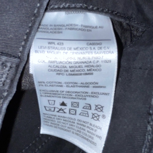 Levi Strauss & co Soft Black Denim Jeans - Picture 13 of 13